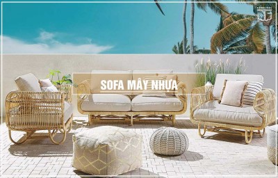 Bộ sofa nhựa giả mây VTG-081